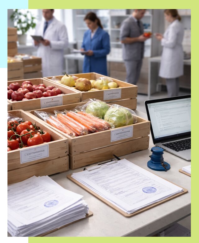 Сертификация овощей и фруктов в Рязани от 8728 р. | Алешин-Рзн