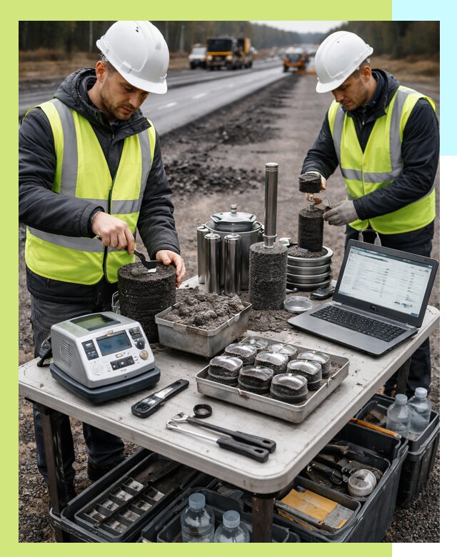 Сертификация асфальта: испытания и подтверждение в Рязани