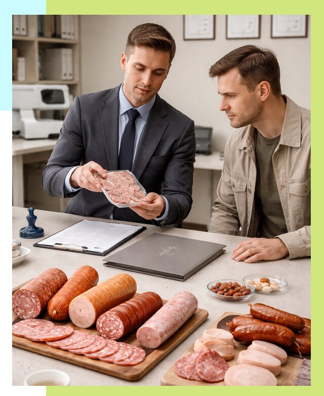 Сертификация колбасных изделий в Рязани от 7701 р. | Алешин-Рзн