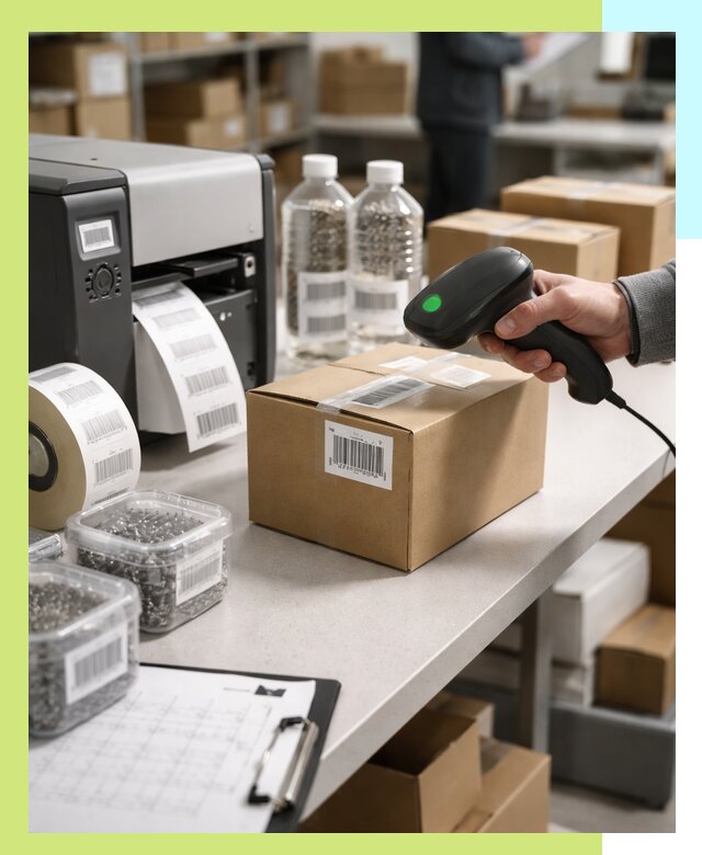 Штрихкодирование продукции и маркировка для продажи в Рязани