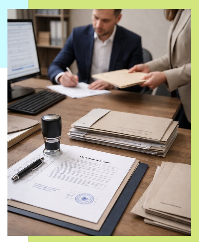 Отказное письмо для таможни в Рязани от 3080 р, Алешин-Рзн