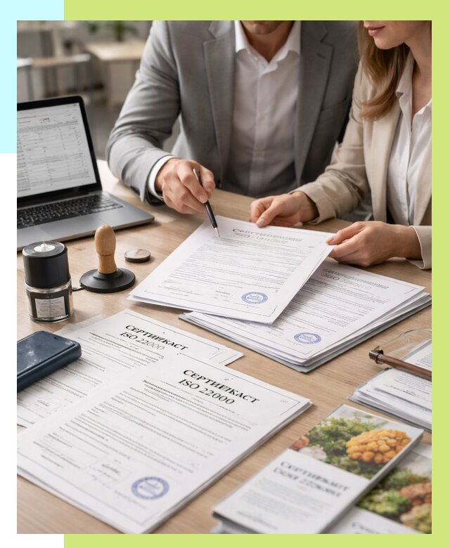 Сертификат ISO 22000 в Рязани от 41072 р. под ключ | Алешин-Рзн